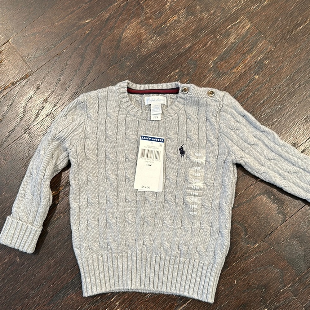 NWT Ralph Lauren sweater 18m